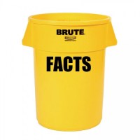 Brute Facts Yellow Garbage Can